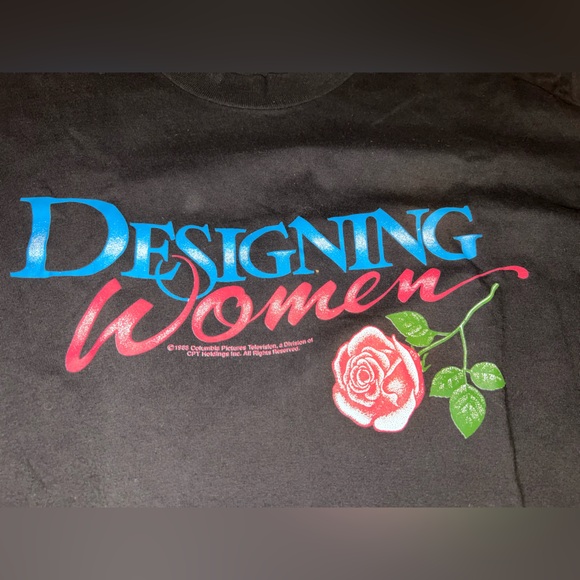 Vintage Designing Women 80’s Promo Shirt XL Stedman TV Show Promo Shirt 1988 - Picture 2 of 3